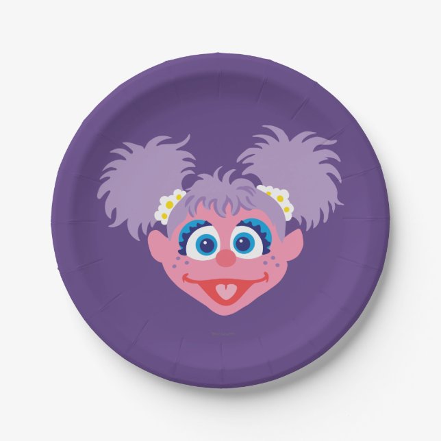 Plato De Papel Abby Cadabby Face (Anverso)