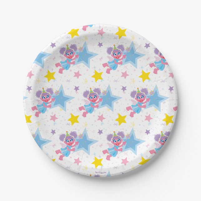 Plato De Papel Abby Cadabby Fiesta Star Pattern (Anverso)
