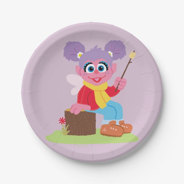 Plato De Papel Abby Cadabby | Making S'mores (Anverso)