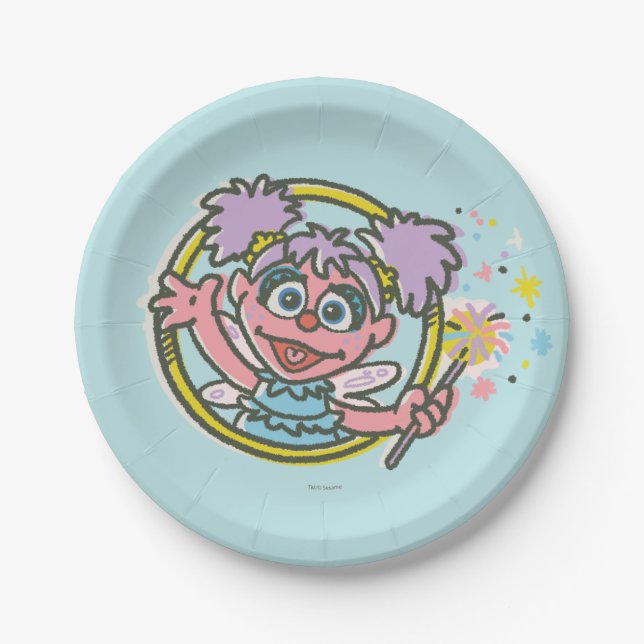 Plato De Papel Abby Cadabby Vintage (Anverso)
