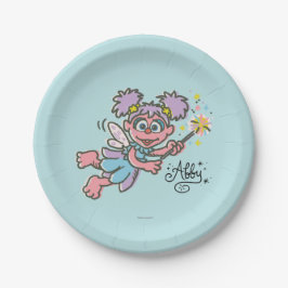 Plato De Papel Abby Cadabby Volando 2