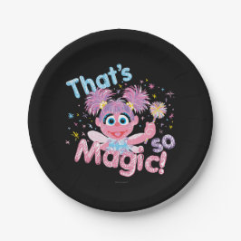 Plato De Papel Abby Cadabby Wand