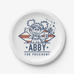 Plato De Papel Abby Para Presidente