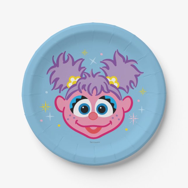 Plato De Papel Abby Smiling Face (Anverso)