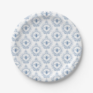 Plato De Papel Abeja de una granja moderna de la época de Vintage