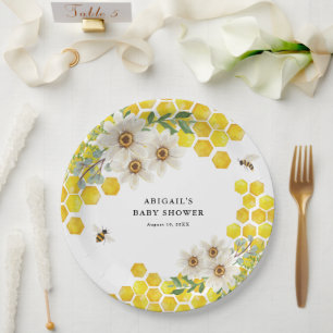 Plato De Papel Abeja y marimacho personalizados