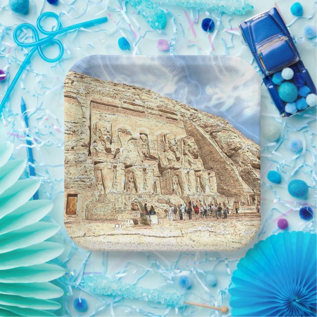 Plato De Papel Abu Simbel 002 (Fiesta)