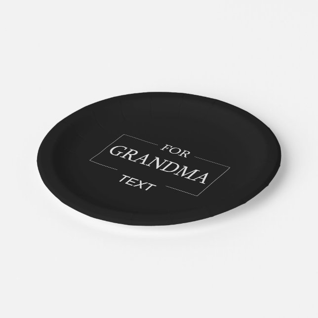 Plato De Papel Abuela Abuela Nacimiento Regalo personalizado (Angular)