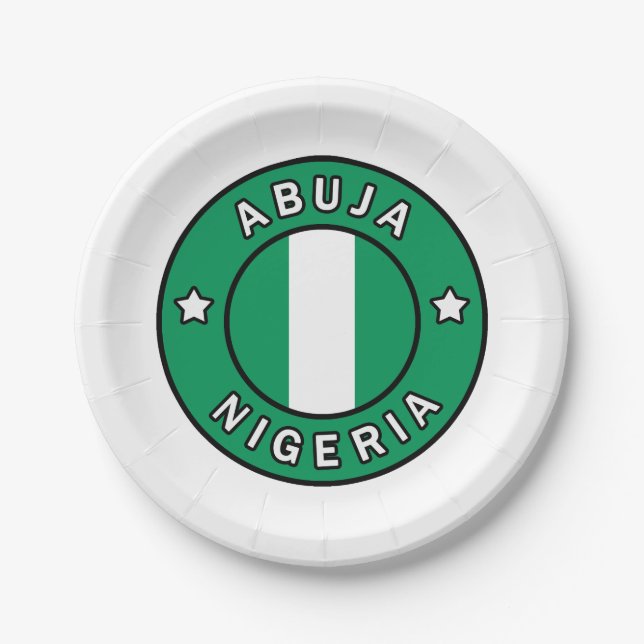 Plato De Papel Abuja Nigeria (Anverso)