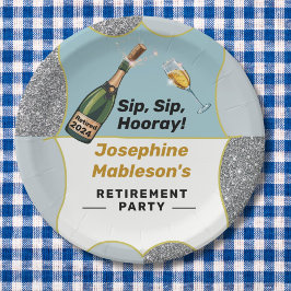 Plato De Papel Acabo de jubilarse, fiestas de retiro