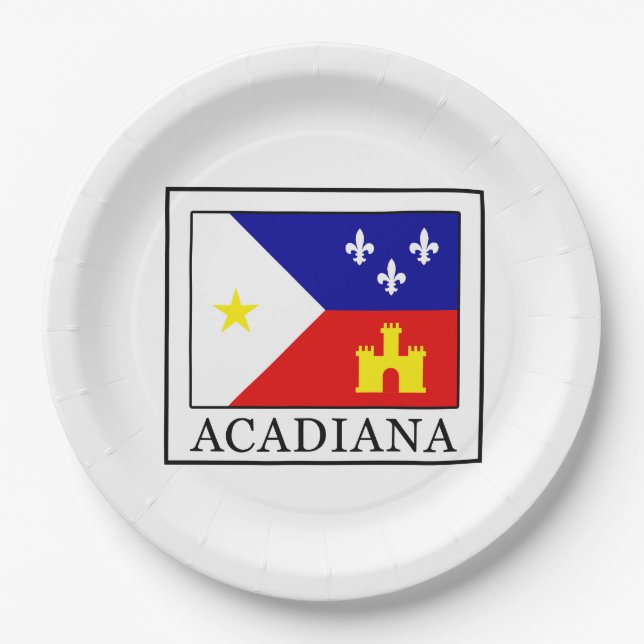 Plato De Papel Acadiana (Anverso)