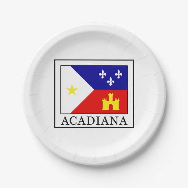 Plato De Papel Acadiana (Anverso)