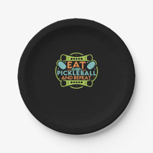 Plato De Papel Ace la cancha con baloncesto