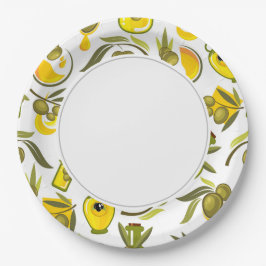 Plato De Papel Aceite de oliva