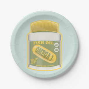 Plato De Papel Aceite de pez Omega 3