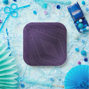 Plato De Papel Aceptación   Patrón de Boho ecléctico violento