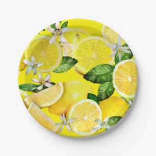 Plato De Papel Acid Lemons de Calabria