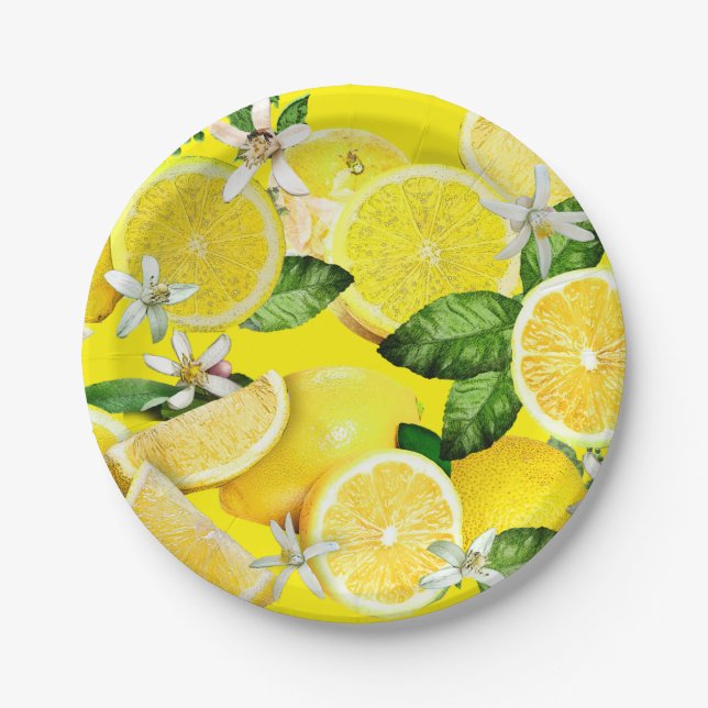 Plato De Papel Acid Lemons de Calabria (Anverso)