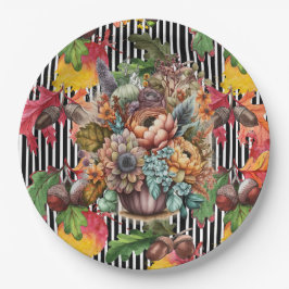 Plato De Papel Acorn's In Fall