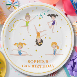 Plato De Papel Acrobacias divertido cumpleaños niños 
