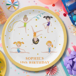 Plato De Papel Acróbata divertido cumpleaños niños 