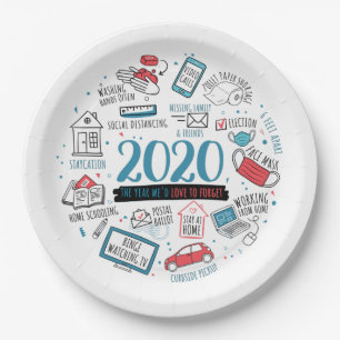 Plato De Papel Actividades de cuarentena 2020 Navidades conmemora