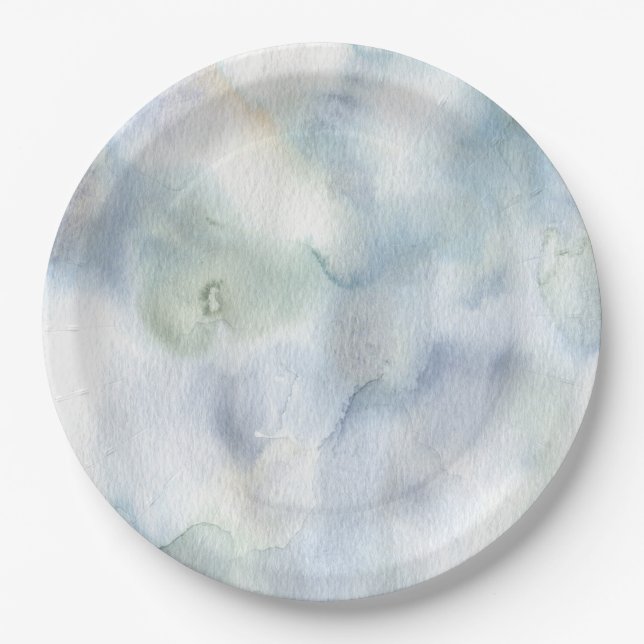 Plato De Papel Acuarela (Anverso)