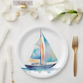 Plato De Papel Acuarela