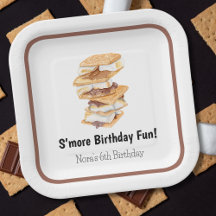 Acuarela Cumpleaños 6 S'mores Realistas