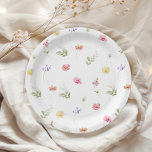 Plato De Papel Acuarela Patrón de flores silvestres ducha de bebé<br><div class="desc">Acuarela Patrón de flores silvestres ducha de bebé Papel Placas de juego disponibles.</div>