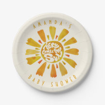 Acuarela Rayo de Sol Boho Baby Shower