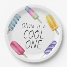 Acuarela Verano Popsicle Crema de Hielo