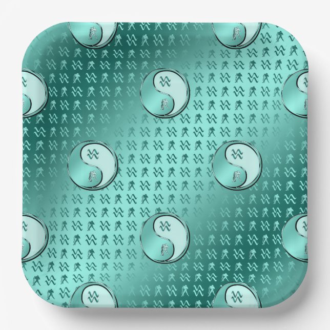 Plato De Papel Acuario (Anverso)