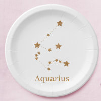 Acuario de oro del Rótulo Zodiaco moderno | Aire d