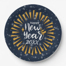 Adición de Año Nuevo Feliz Año Incendio con Estrel