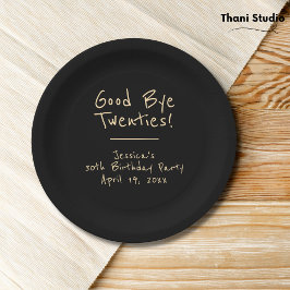 Plato De Papel Adiós a la tipografía moderna Minimalista de los a