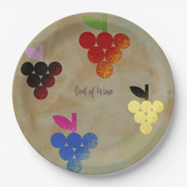 Plato De Papel Adonis Dios del Vino