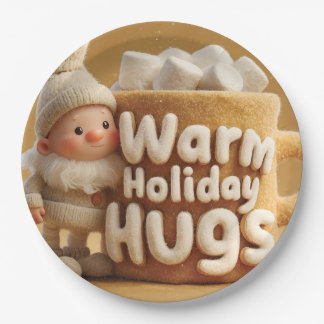 Plato De Papel Adorable Felt Gnome with Marshmallow Mug