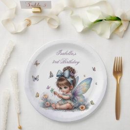 Plato De Papel Adorable little fairy