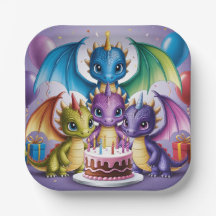 Adorables dragones arcoiris