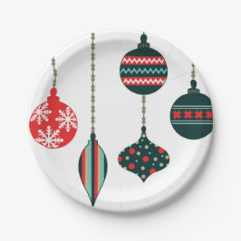Plato De Papel Adornos de Navidad
