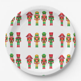 Plato De Papel Adornos de Navidad Cascanueces 