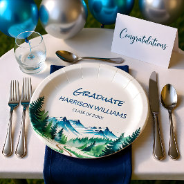 Plato De Papel Adventure Mountain Graduation Party Decor