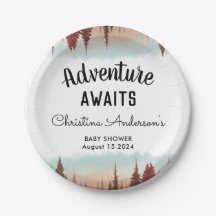 Adventure Rustic Forest Baby Shower