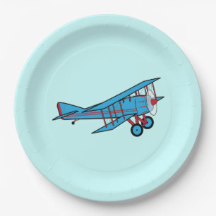Plato De Papel Aeroplano: Biplano