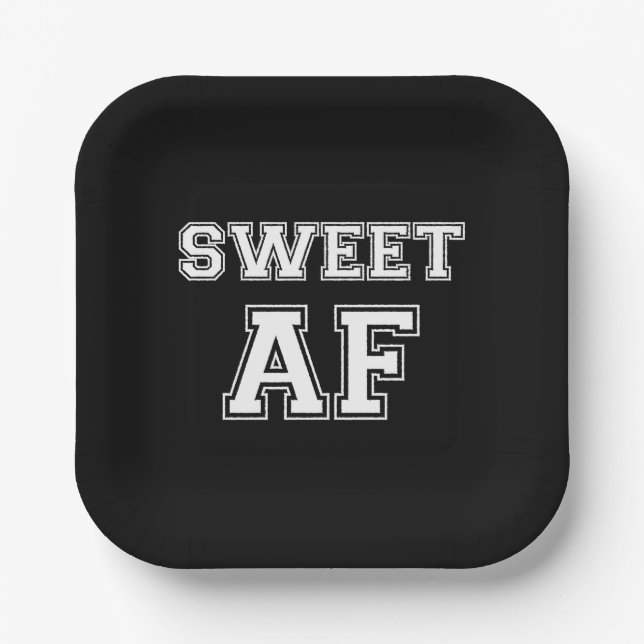 PLATO DE PAPEL AF SWEET (Anverso)