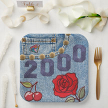 Afiche de época 2000 Cumpleaños o Reunión