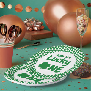 Plato De Papel Afortunado, un día de San Patricio