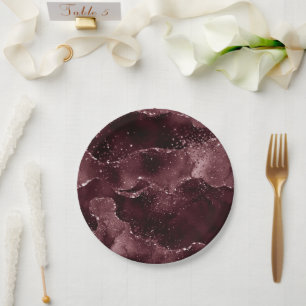 Plato De Papel Agata Malhumor   Sangría de Vino Burdeos Merlot Gr