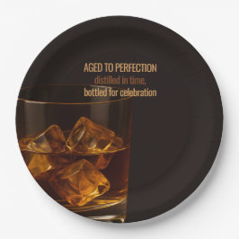 Plato De Papel Aged to Perfection Whisky Birthday Celebration